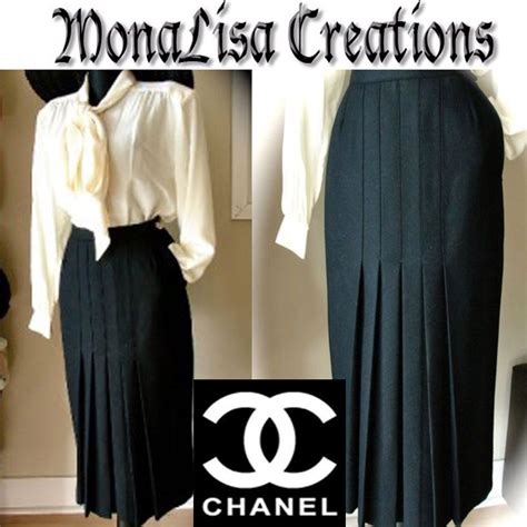 chanel inspired skirt|chanel pleated skirt.